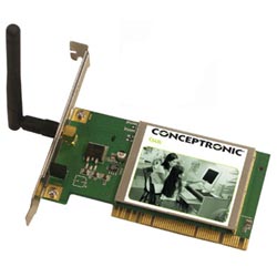 Tarjeta inalámbrica Conceptronic C54Ri Wireless, 54 Mbps, PCI
